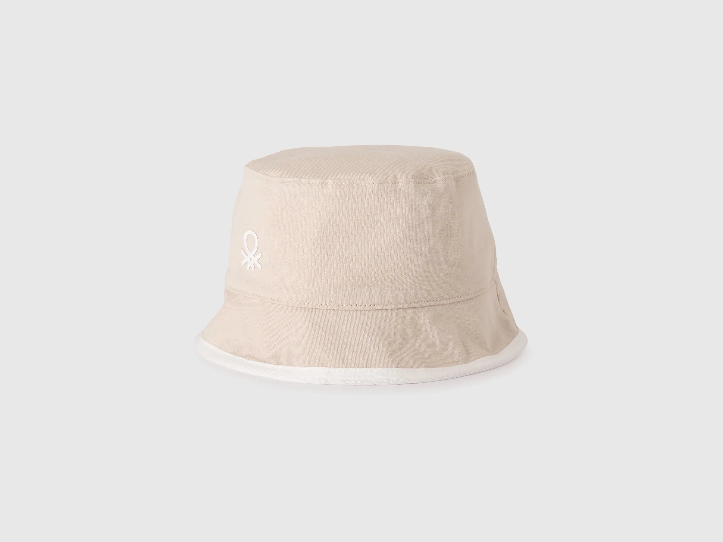 Benetton Creamy White Boys Reversible Bucket Hat SKU: 6Q8RRA00K_3C9 Image 01