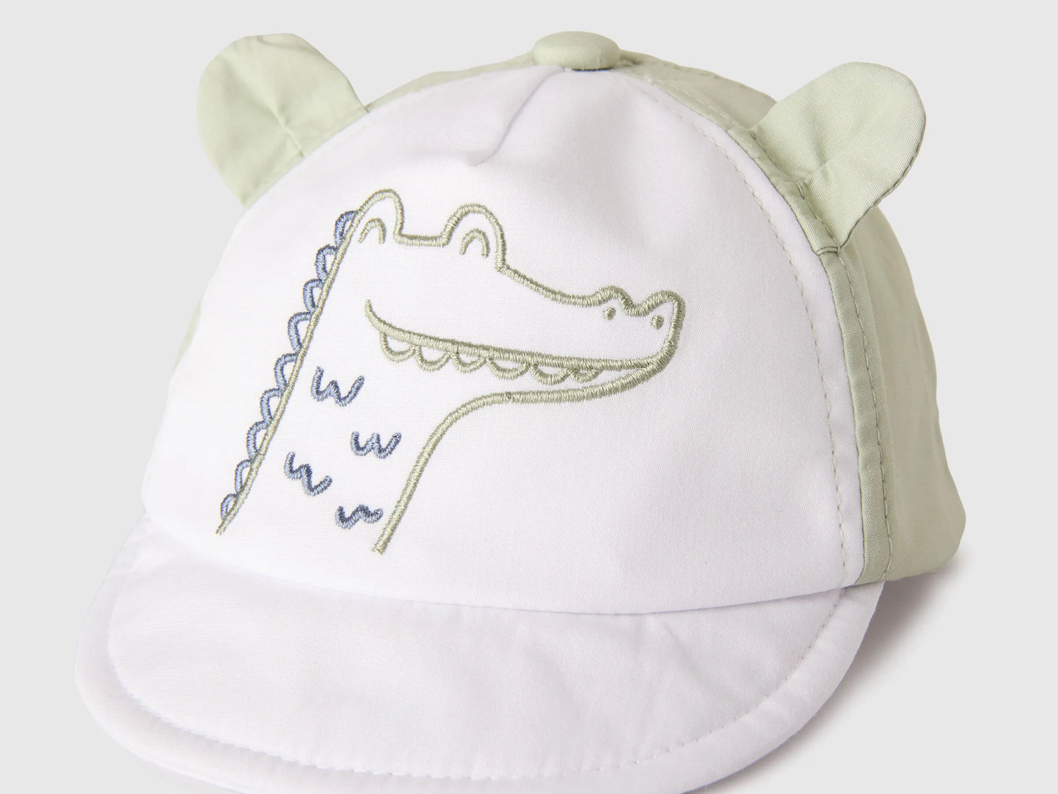 Benetton White Boys, Girls Baseball Cap with Ears SKU: 6RLGRA00G_101 Image 03