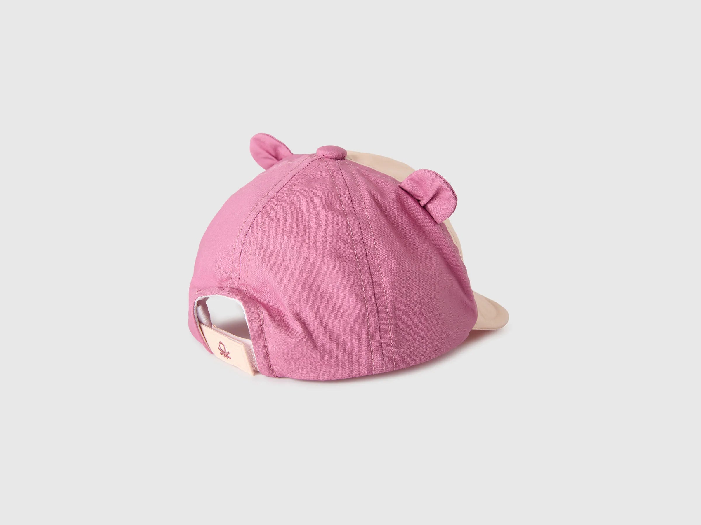 Benetton Soft Pink Girls Baseball Cap with Ears SKU: 6RLGRA00G_1B7 Image 02