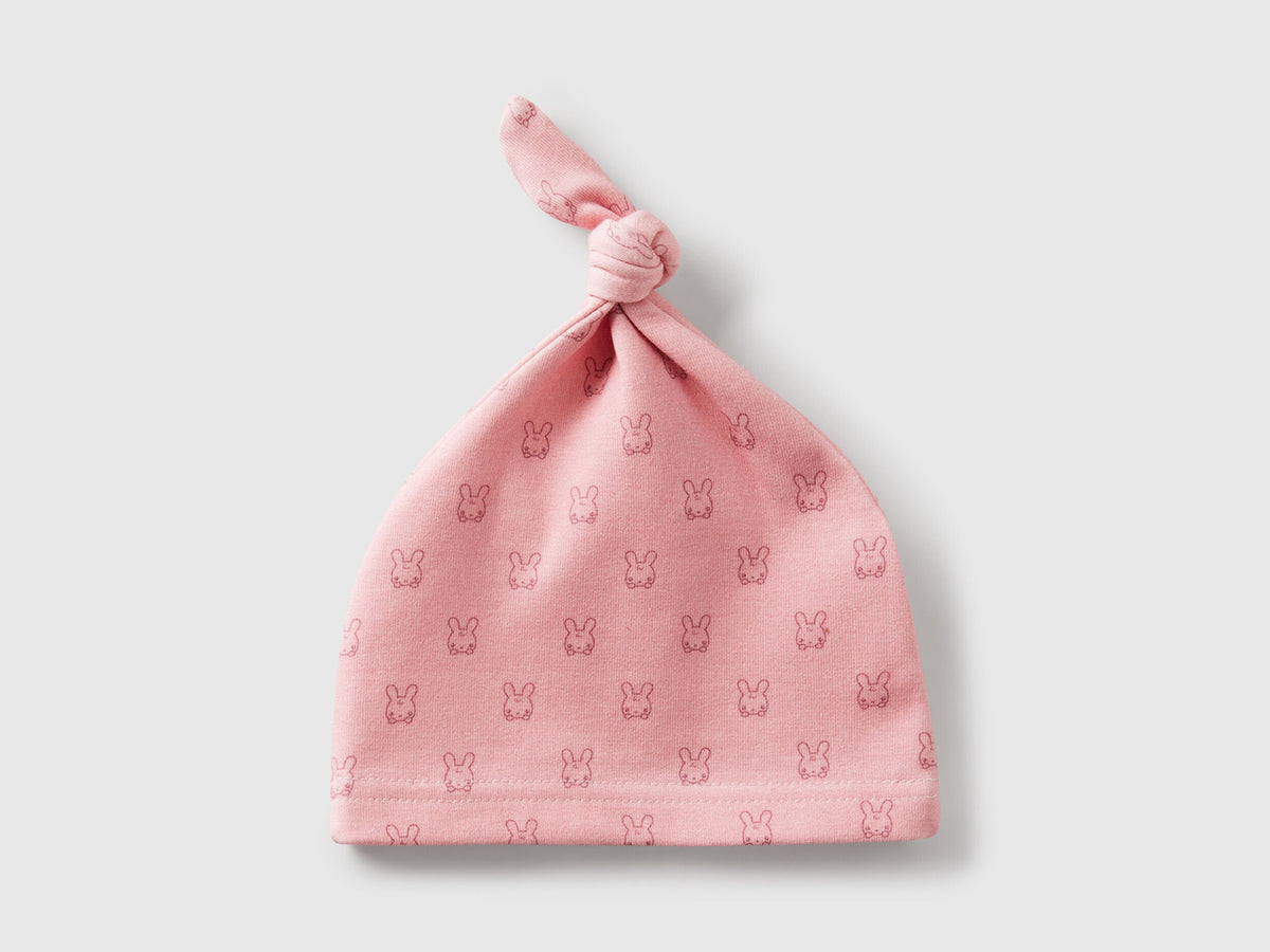 Benetton_Printed Hat with Knot_6SDFAA00V_61L_02
