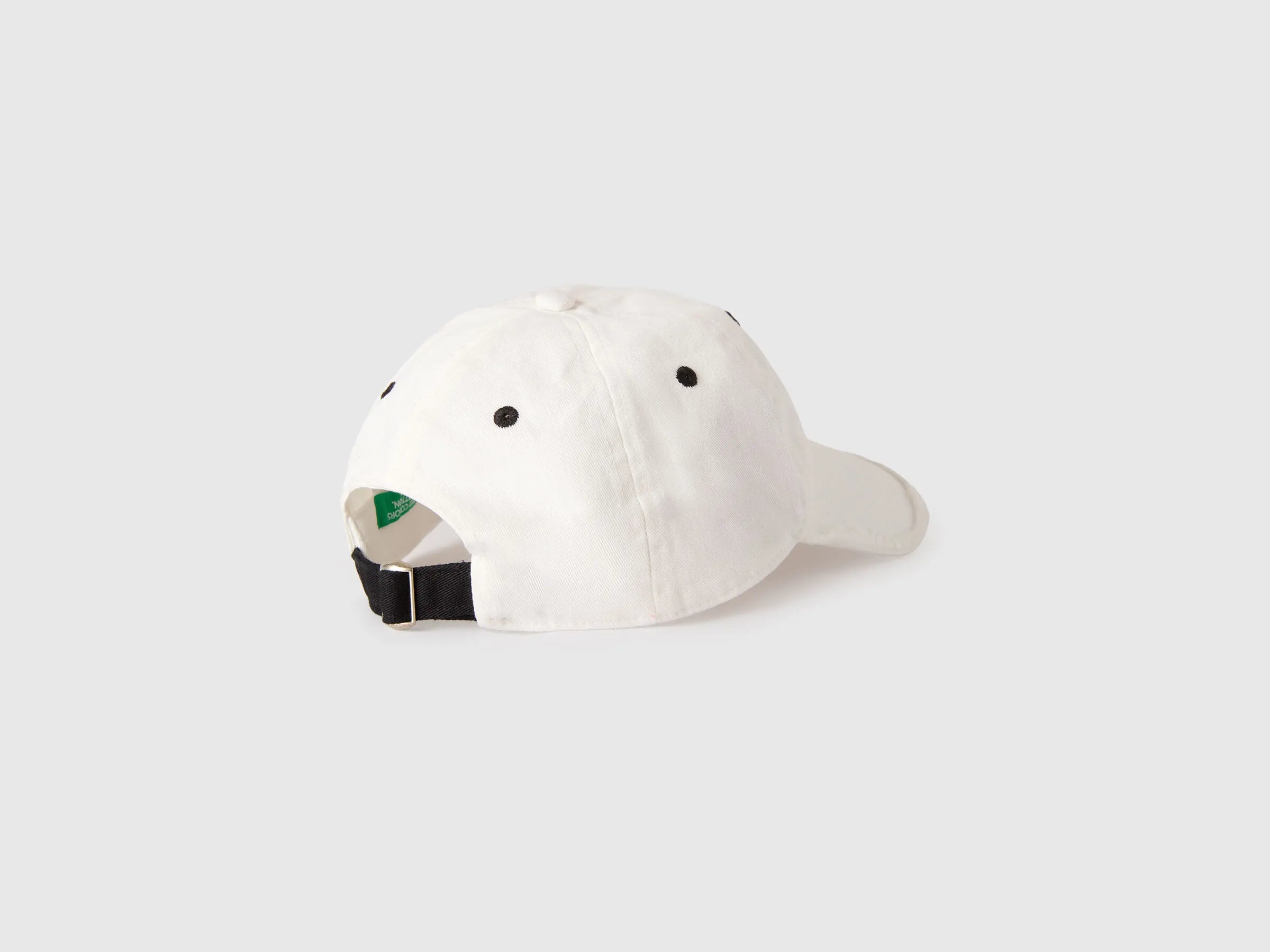 Benetton White Women Baseball Cap with 3D Application SKU: 6T86VA00D_101 Image 02