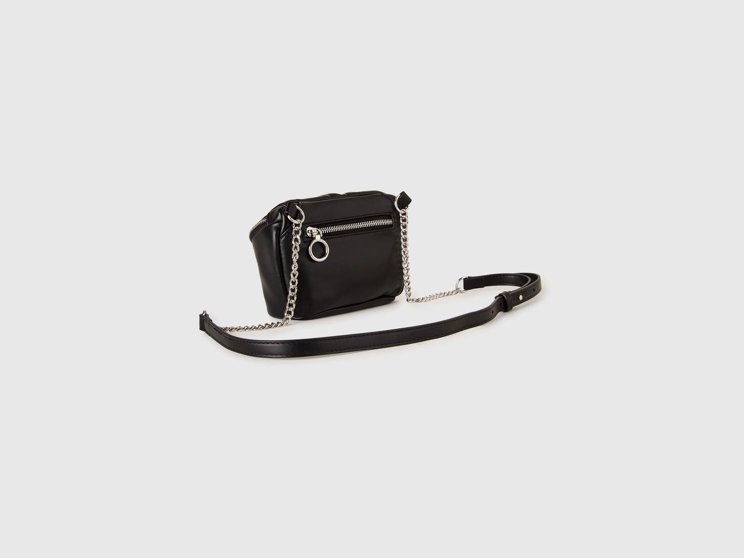 Benetton Black Women Black Cloud Bag SKU: 6TREVY01K_100 Image 02