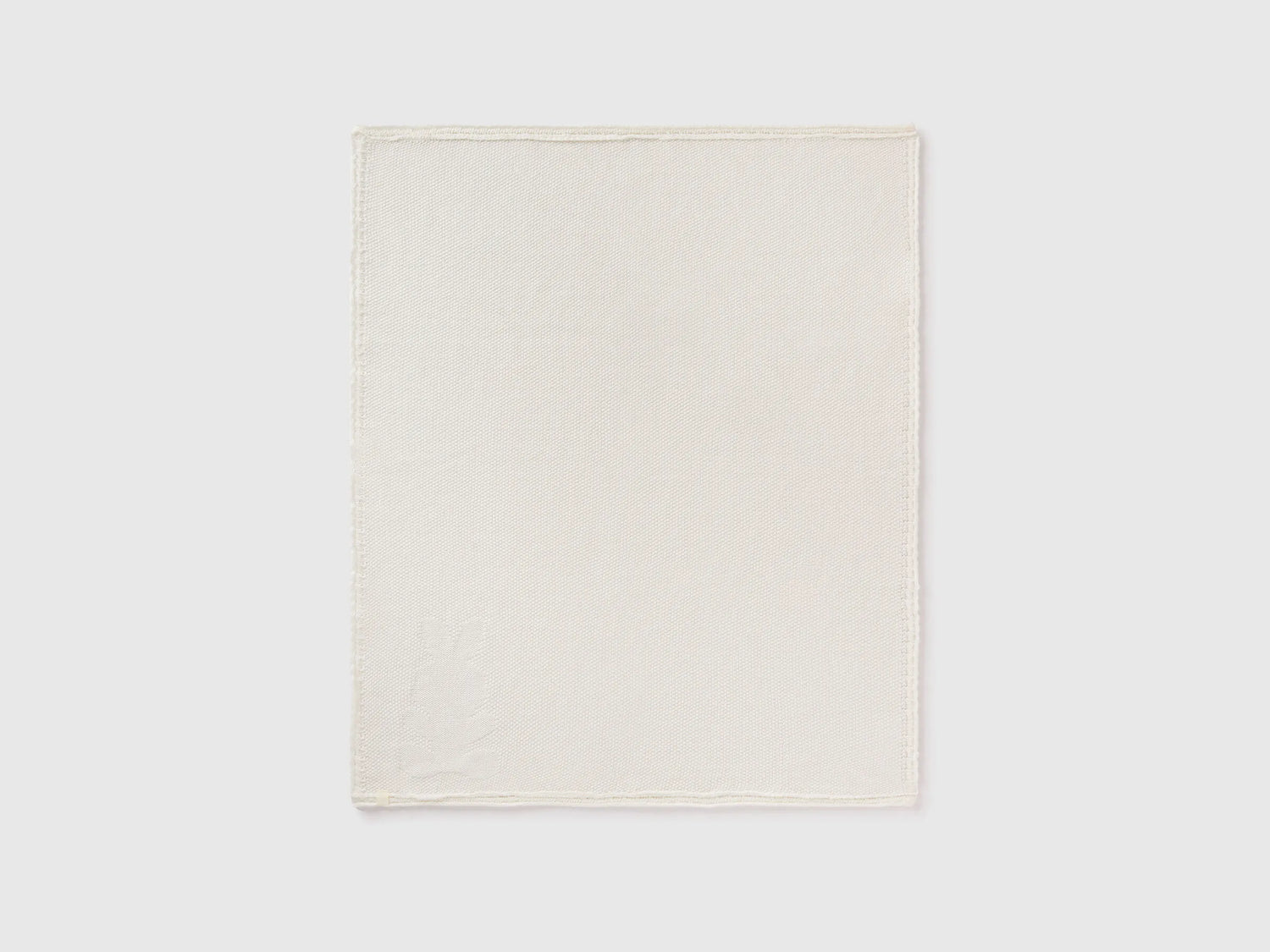 Benetton Creamy White New Born Knit Cotton Blanket SKU: 6UHXA800S_074 Image 02