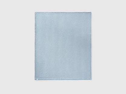 Benetton Sky Blue New Born Knit Cotton Blanket SKU: 6UHXA800S_33W Image 02