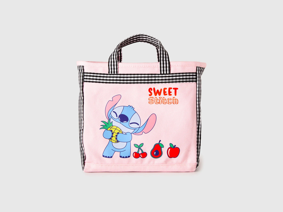 Benetton Pink Girls ©Disney Stitch Backpack SKU: 6UJYRY00A_25F Image 01