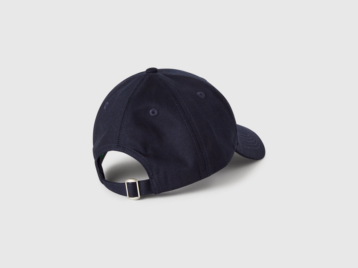 Benetton_Dark Blue_Baseball Cap with Embroidered Logo_6WEPUA00Z_016_02