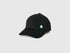 Benetton Black Men Baseball Cap with Logo SKU: 6WEPVA001_100 Image 01
