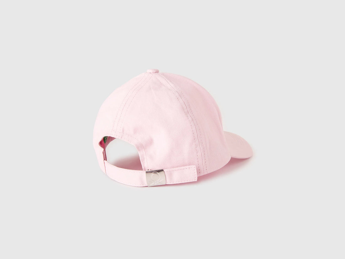 Benetton Pink Boys Canvas Baseball Hat SKU: 6WJSRA00D_0C3 Image 02