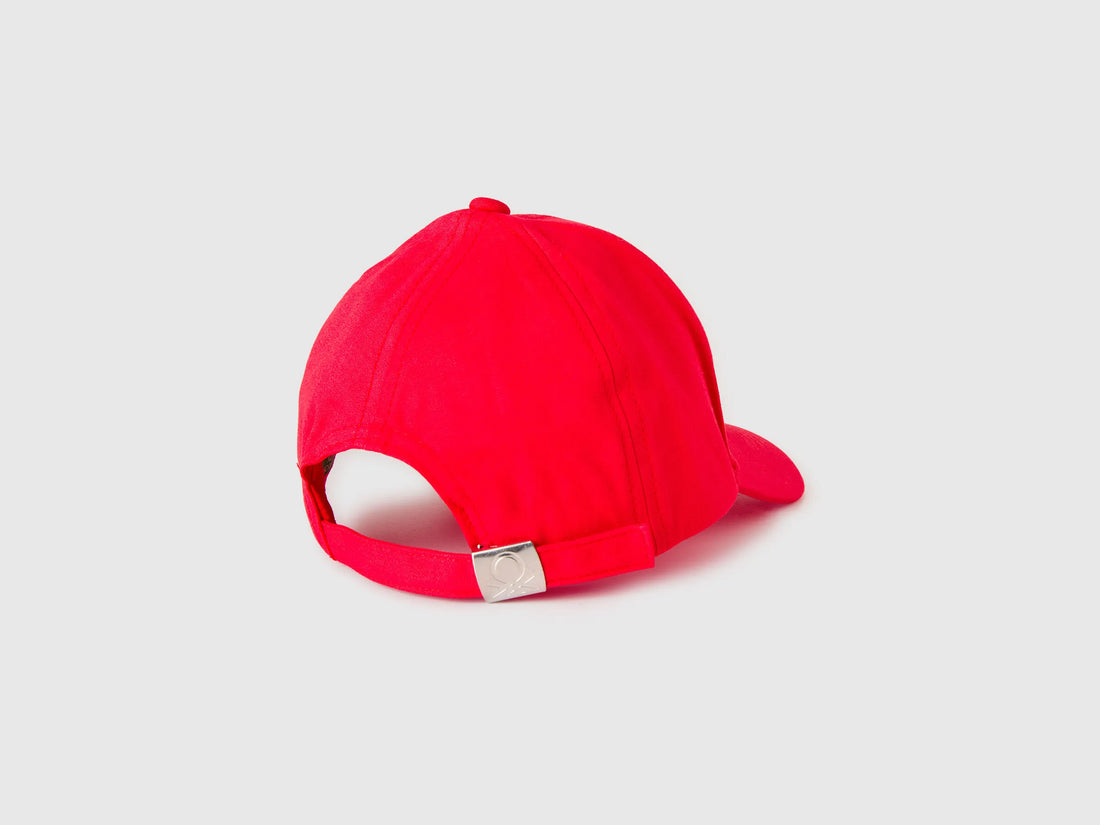 Benetton Red Boys Canvas Baseball Cap SKU: 6WJSRA00E_015 Image 02