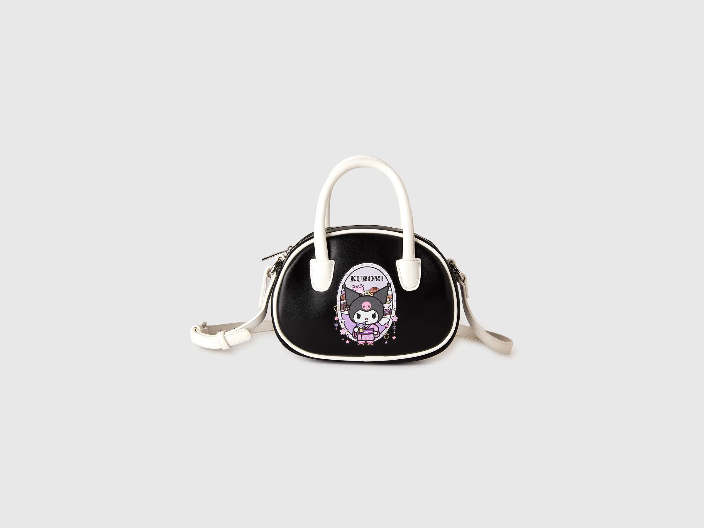 Benetton Black Girls Hello Kitty Kuromi Bag SKU: 6XKCRY002_100 Image 01