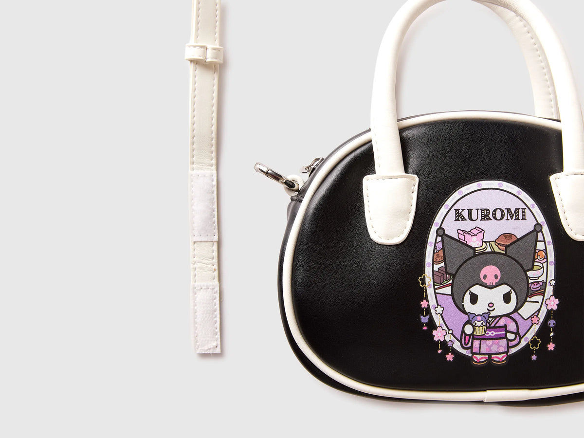 Benetton Black Girls Hello Kitty Kuromi Bag SKU: 6XKCRY002_100 Image 03