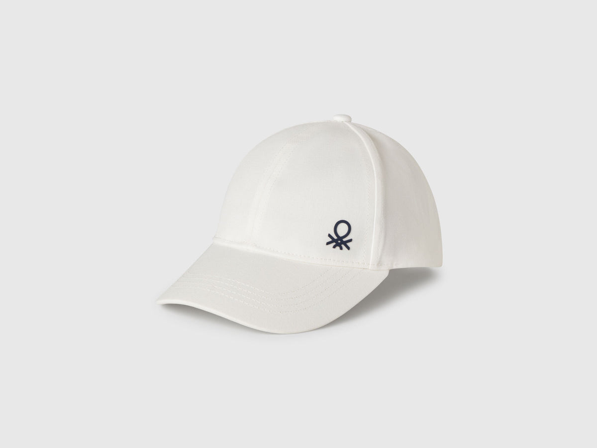 Benetton_Cotton Cap with Logo_6YCTGA012_101_01