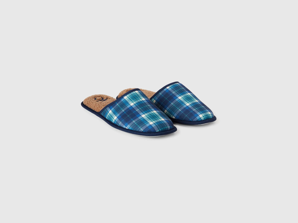 Benetton_Blue_Tartan Slippers_8G5M2D01A_67W_02