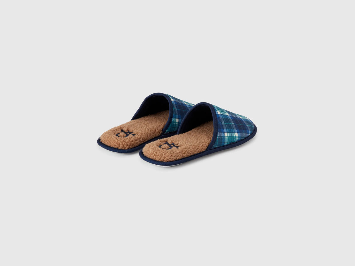 Benetton_Blue_Tartan Slippers_8G5M2D01A_67W_03