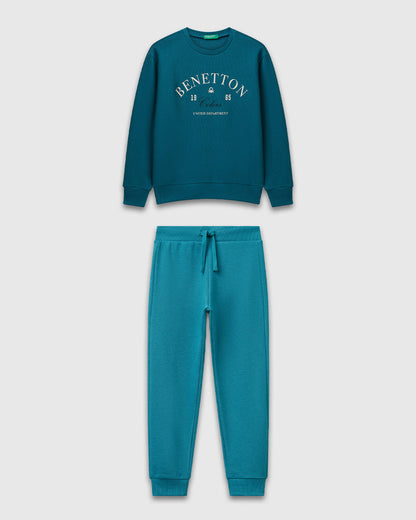 Benetton_Teal_Cotton Tracksuit with Logo_C10PZ-CF01PS_3C5_01