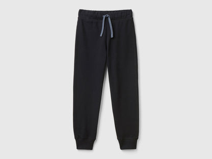 Benetton_Black_Pure Cotton Tracksuit with Zipper_C501B-CF058S_100_05