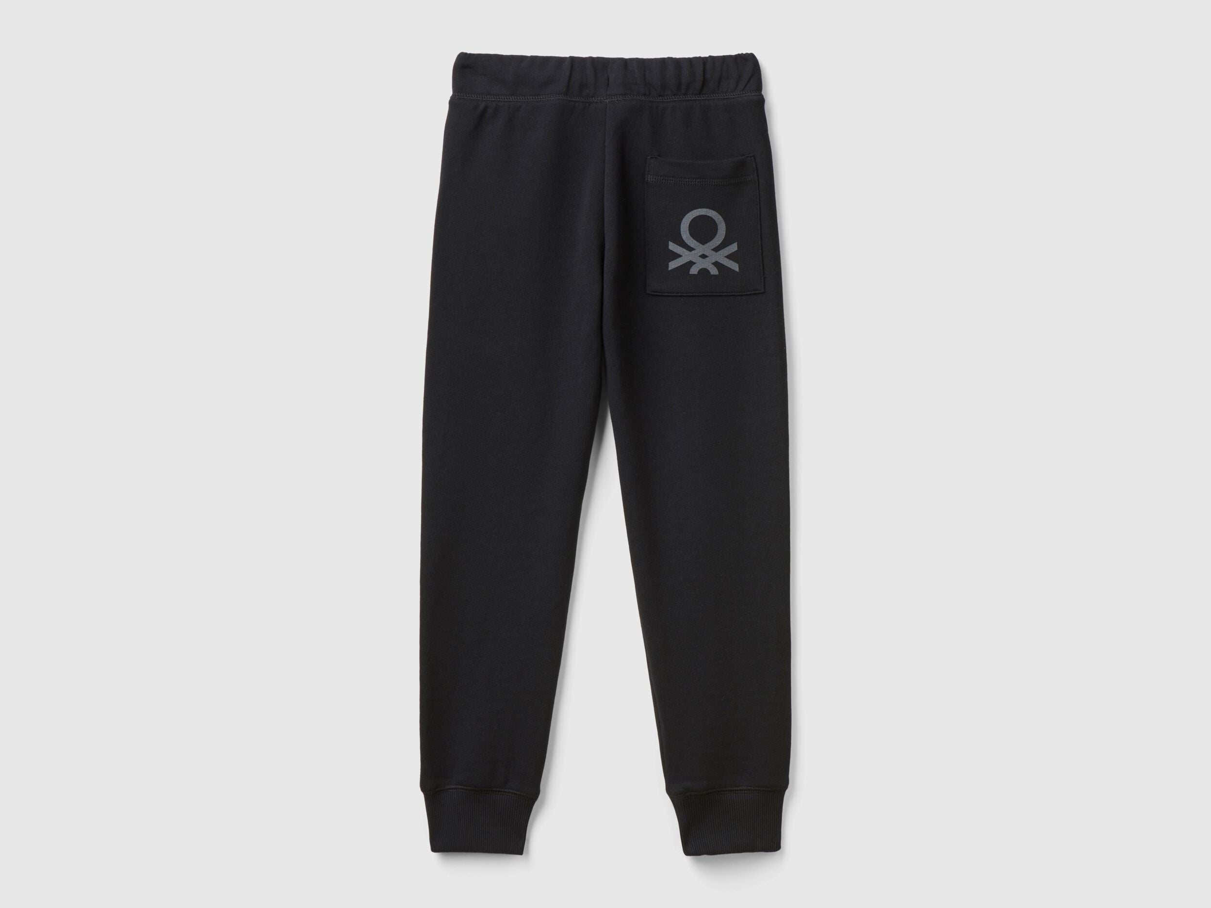 Benetton_Black_Pure Cotton Tracksuit with Zipper_C501B-CF058S_100_06