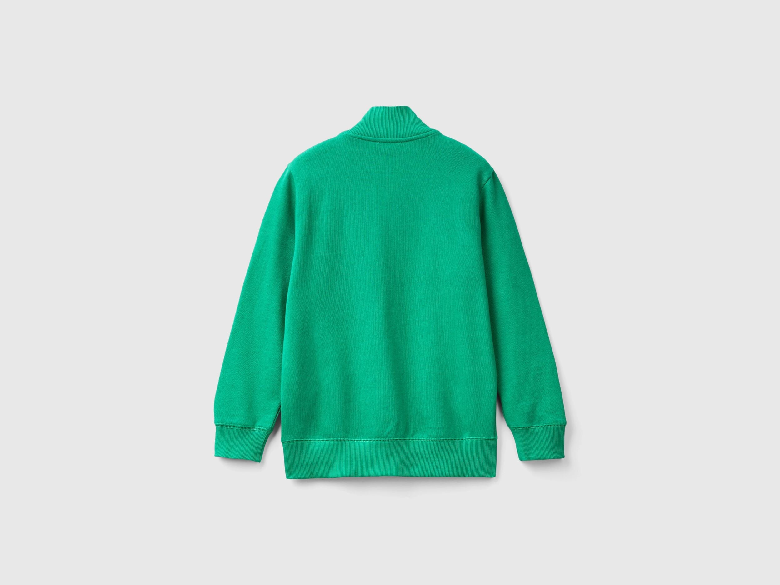 Benetton_Green_Pure Cotton Tracksuit with Zipper_C501B-CF058S_108_03