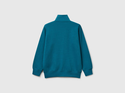 Benetton_Teal_Pure Cotton Tracksuit with Zipper_C501B-CF058S_3C5_03