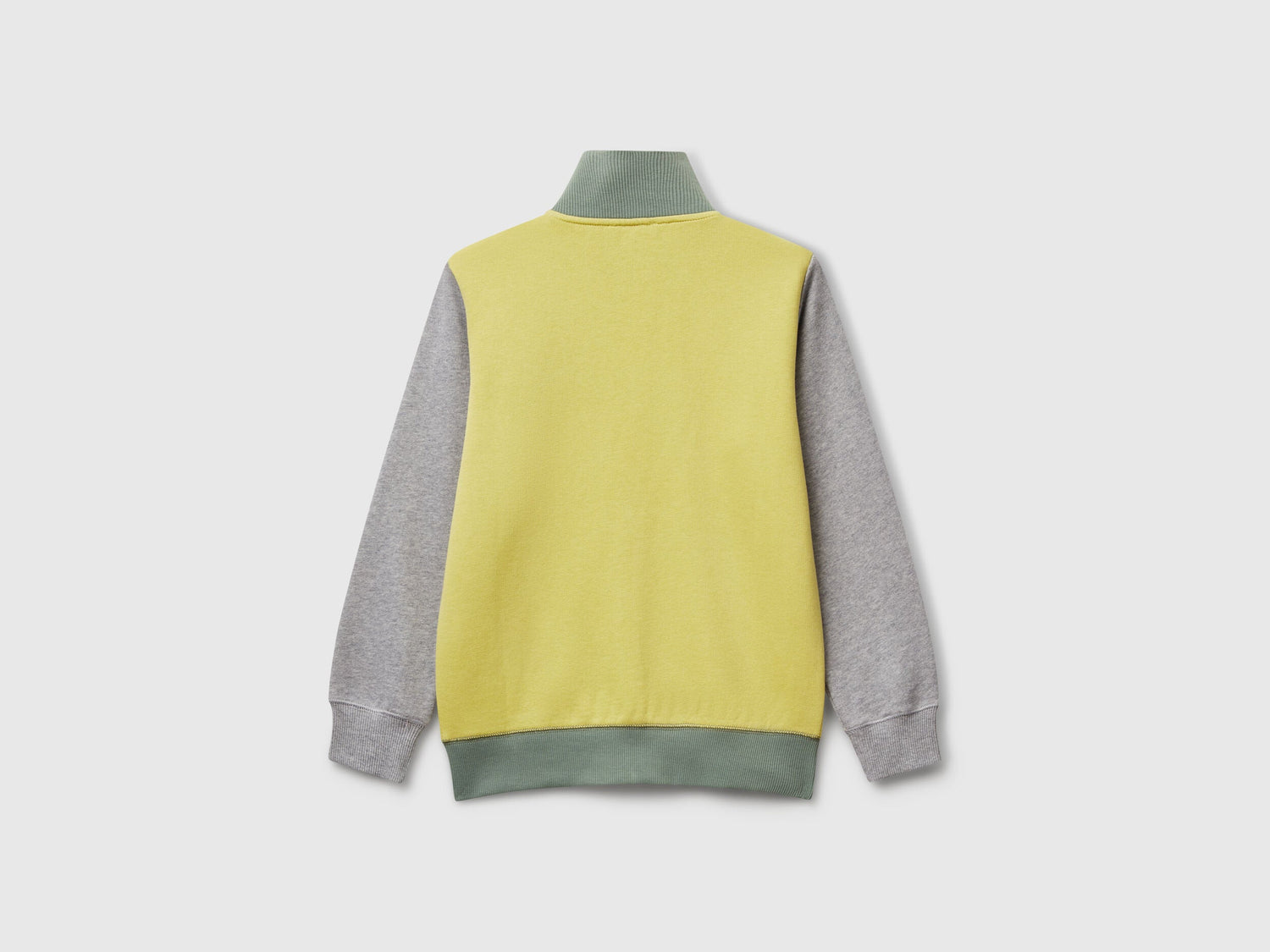 Benetton_Yellow_Pure Cotton Tracksuit with Zipper_C501B-CF058S_919_03