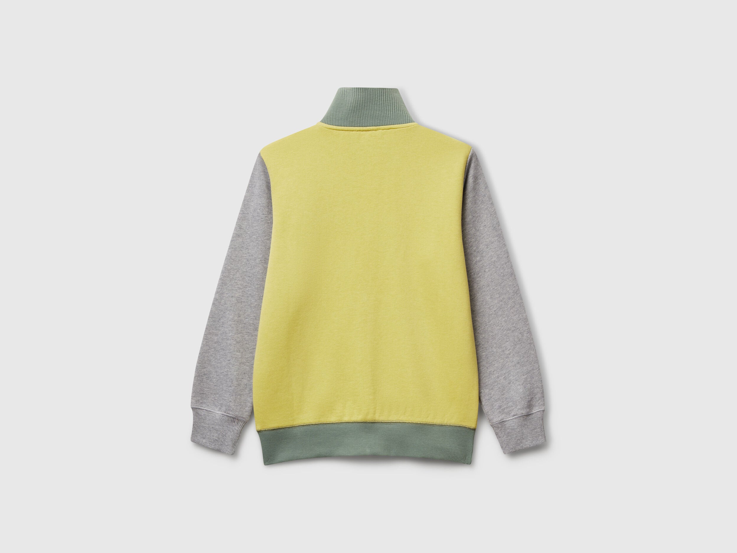 Benetton_Yellow_Pure Cotton Tracksuit with Zipper_C501B-CF058S_919_03