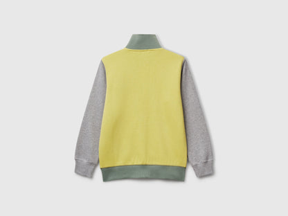 Benetton_Yellow_Pure Cotton Tracksuit with Zipper_C501B-CF058S_919_03