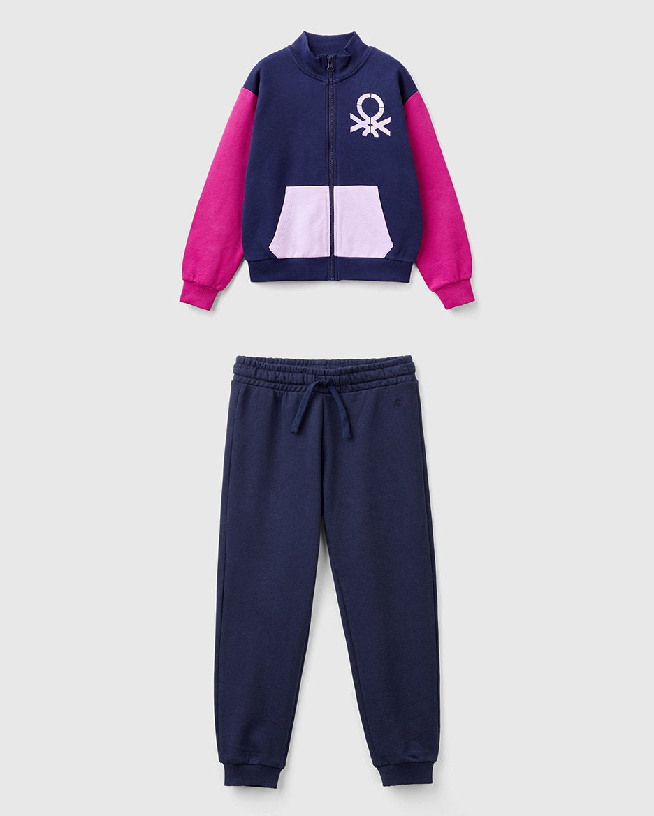 Sweatshirt With Zip And Collar Tracksuit_C503Y-CF02HS_903_01