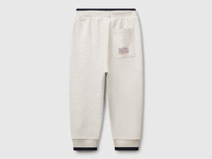 Back view of Benetton lightweight joggers with comfortable fit