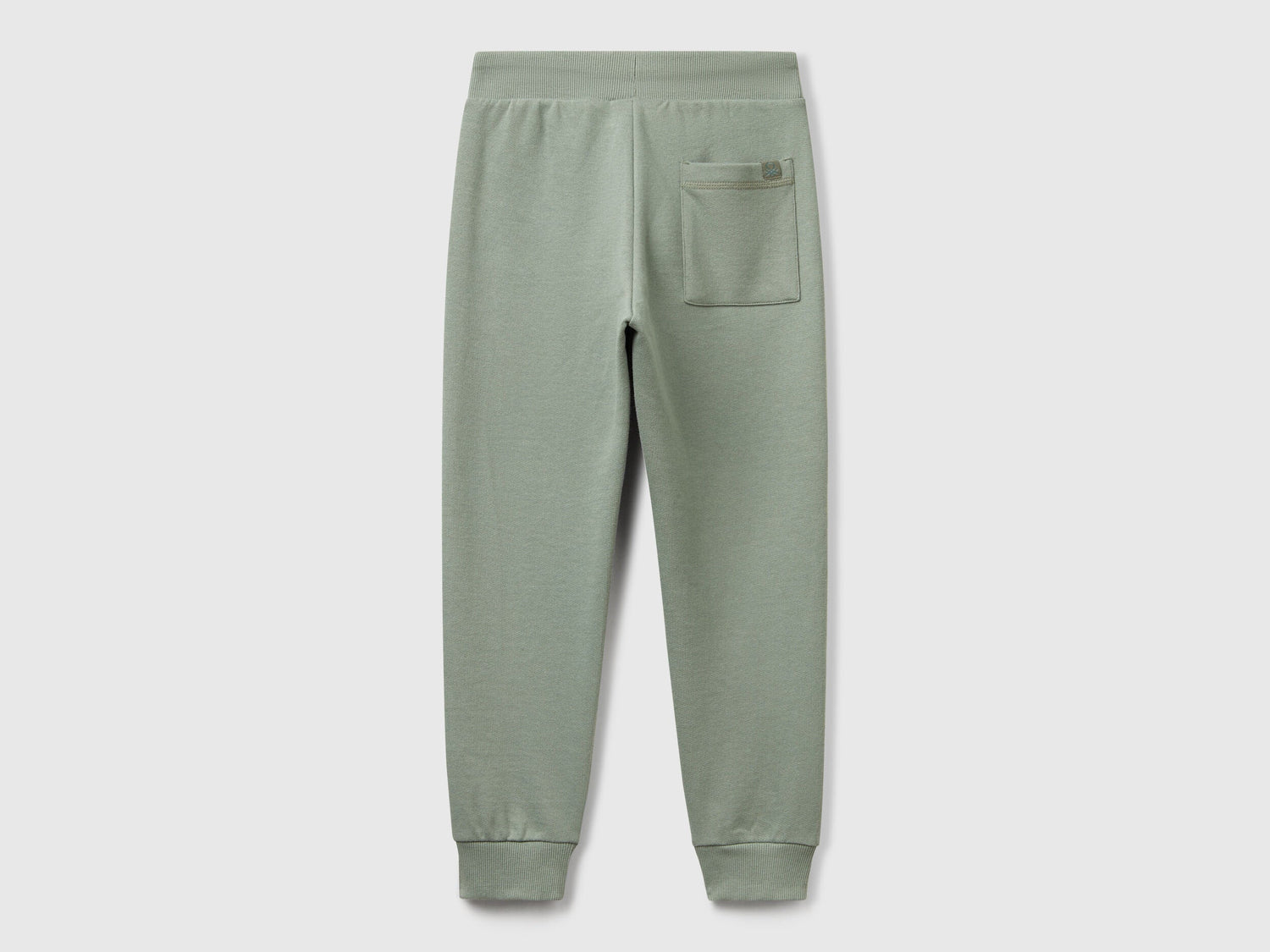 Back view of Benetton sporty trousers with patch pocket