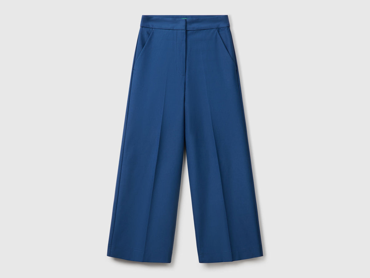 Flat lay of a pair of blue women&
