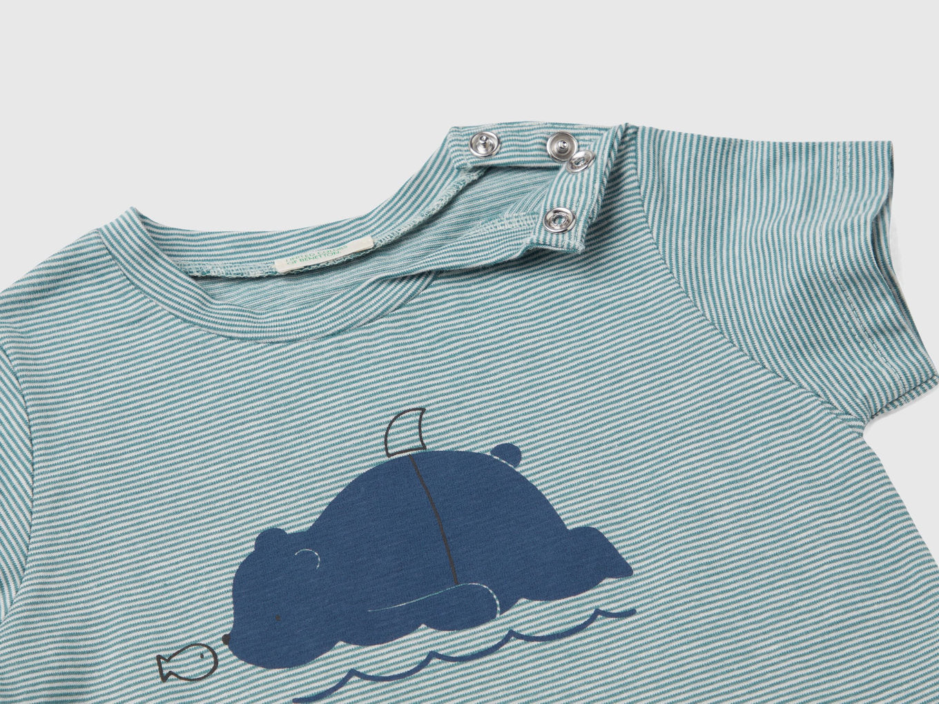 Close-up of the front of a green kids&