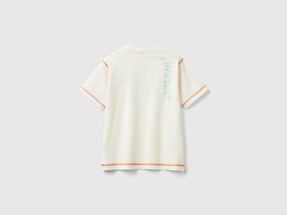 Back view of a plain white kids&