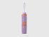 Folded lilac Benetton umbrella, compact for portability.