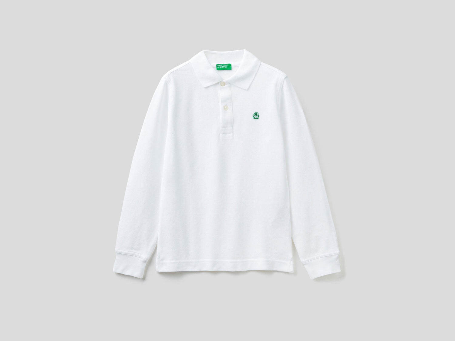 100% Organic Cotton Long Sleeve Polo - 01