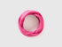 Pink fleece neck warmer, cozy snood for winter.