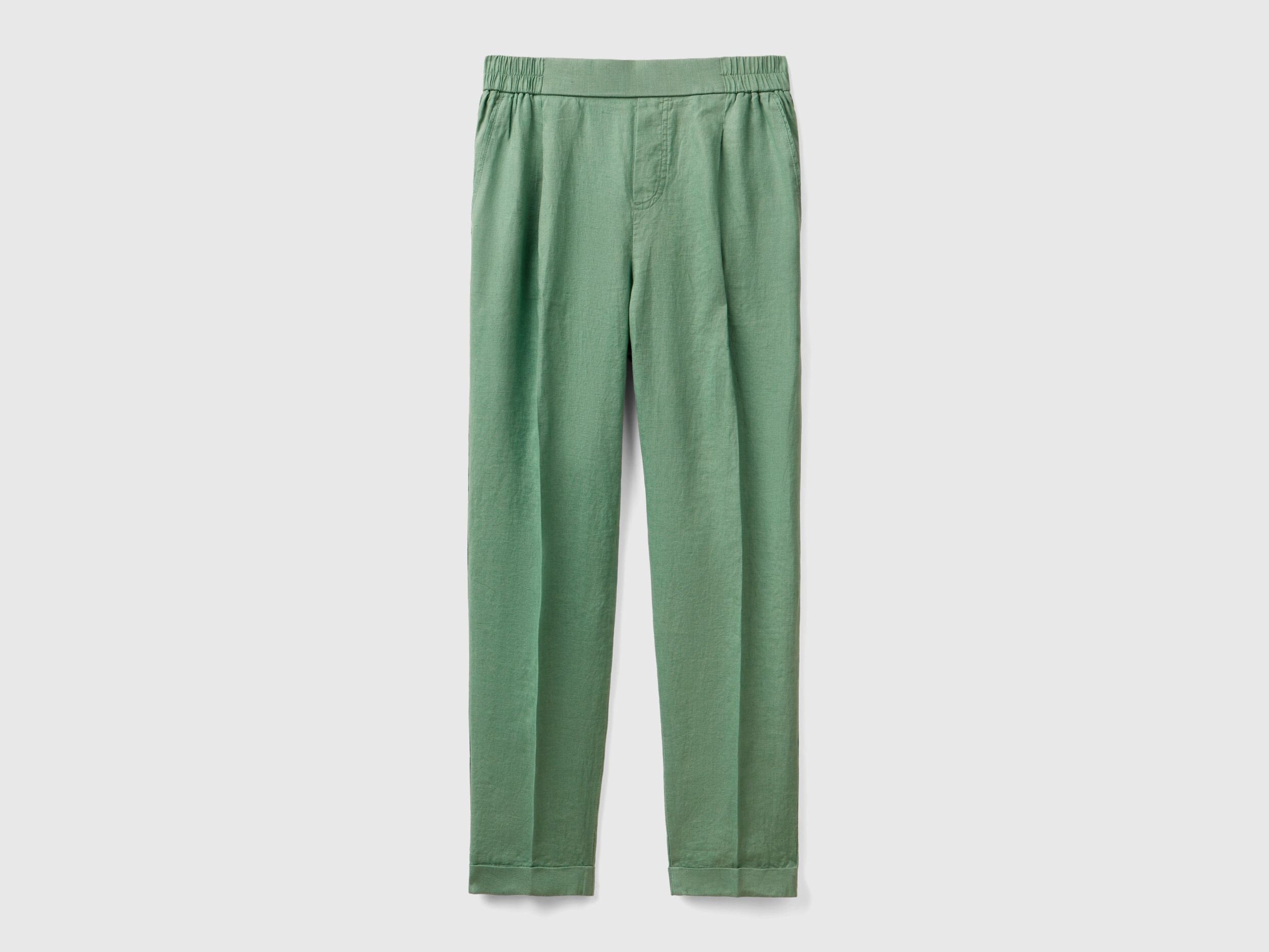 Close-up detail of the waistband and material of women&