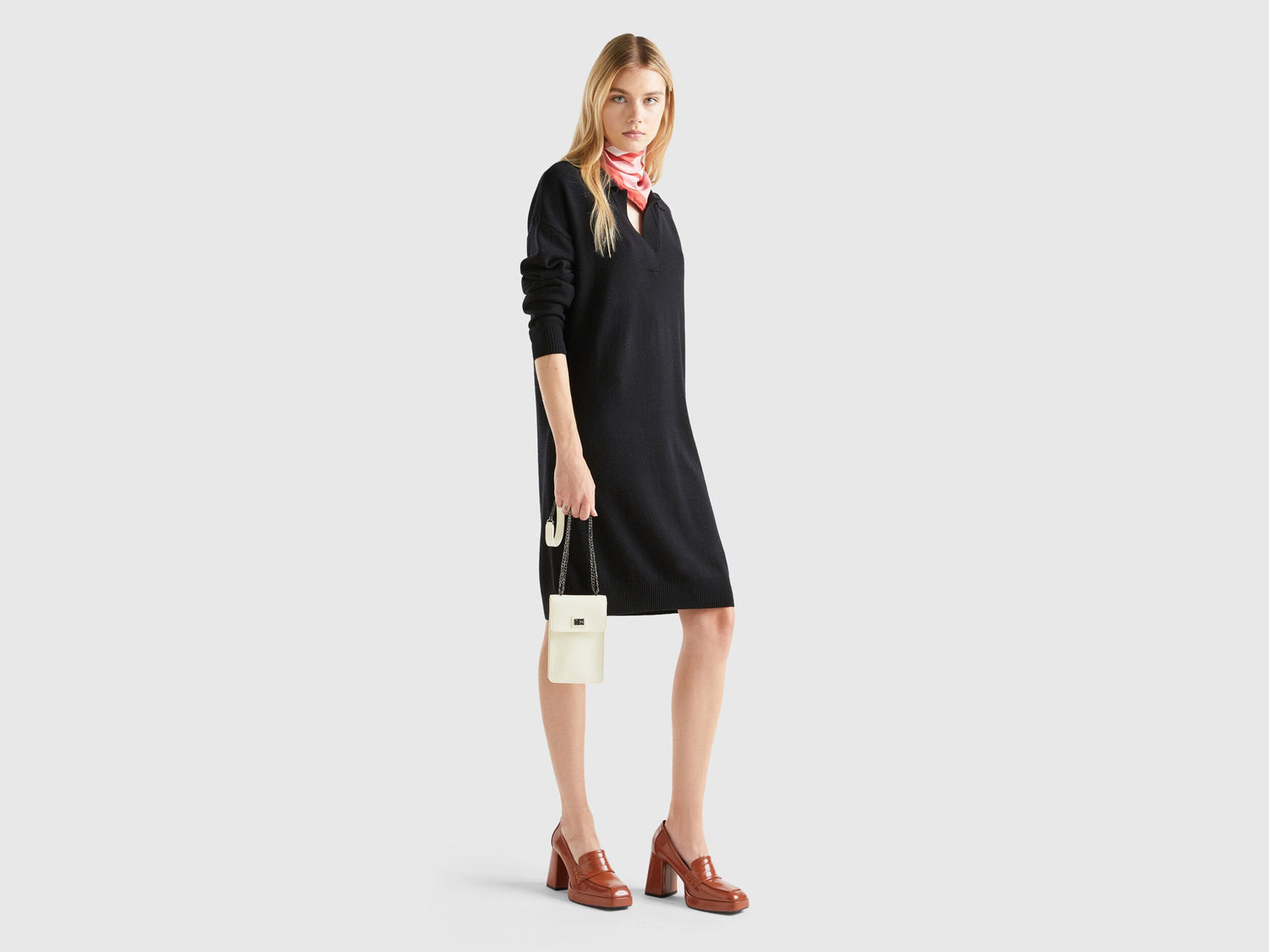 Buy Knit Dress With Collar | Benetton Kuwait Buy Knit Dress With Collar | Benetton Kuwait