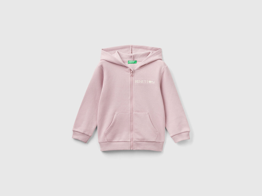 Zip-Up Sweatshirt In Cotton Blend_39M2G502E_24D_01