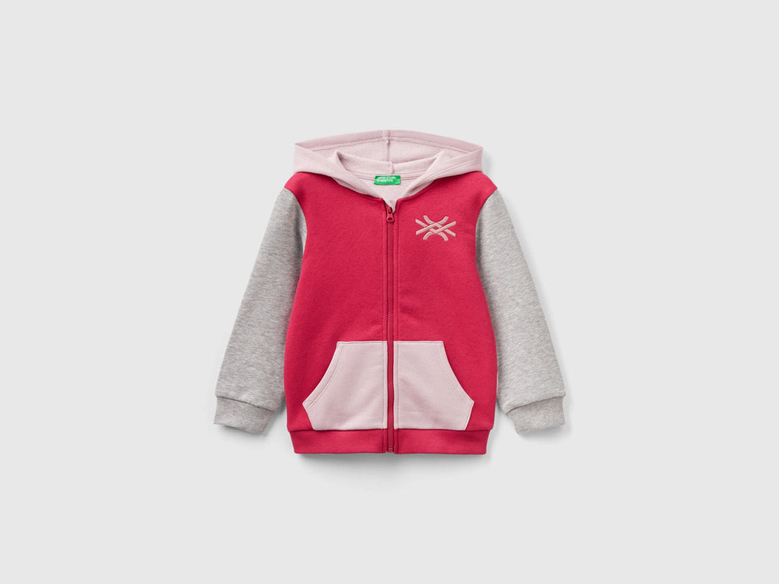 Zip-Up Sweatshirt In Cotton Blend_39M2G502E_902_01