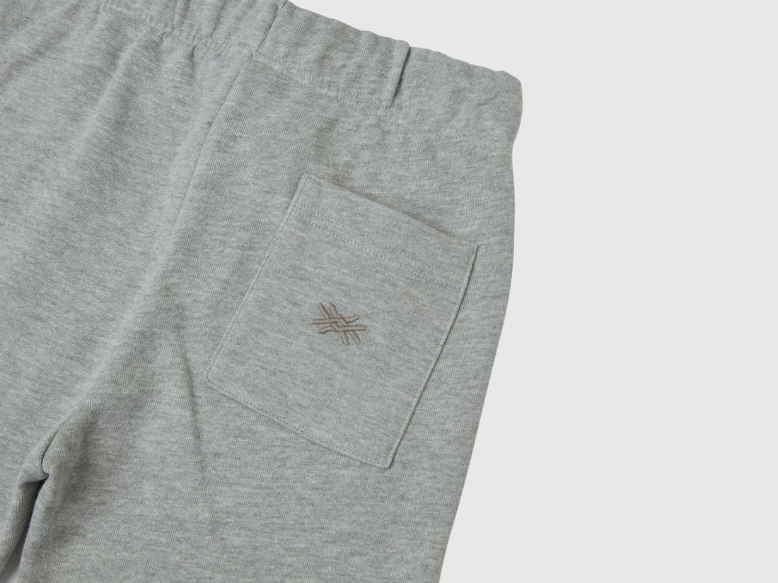 Sweat Joggers With Ribbed Band