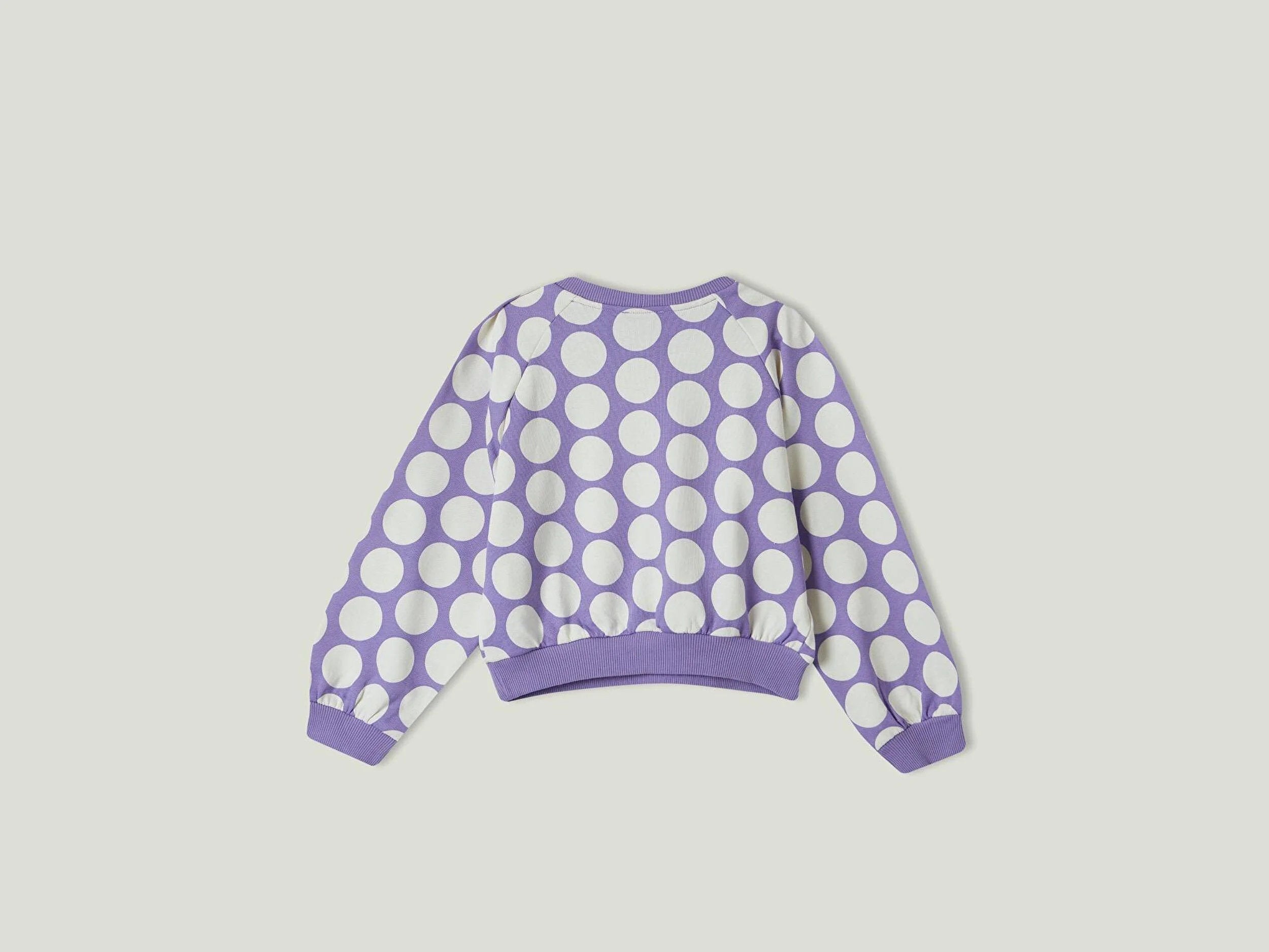 Cotton Sweatshirt With Polka Dots_3LCTC10FL_71H_03