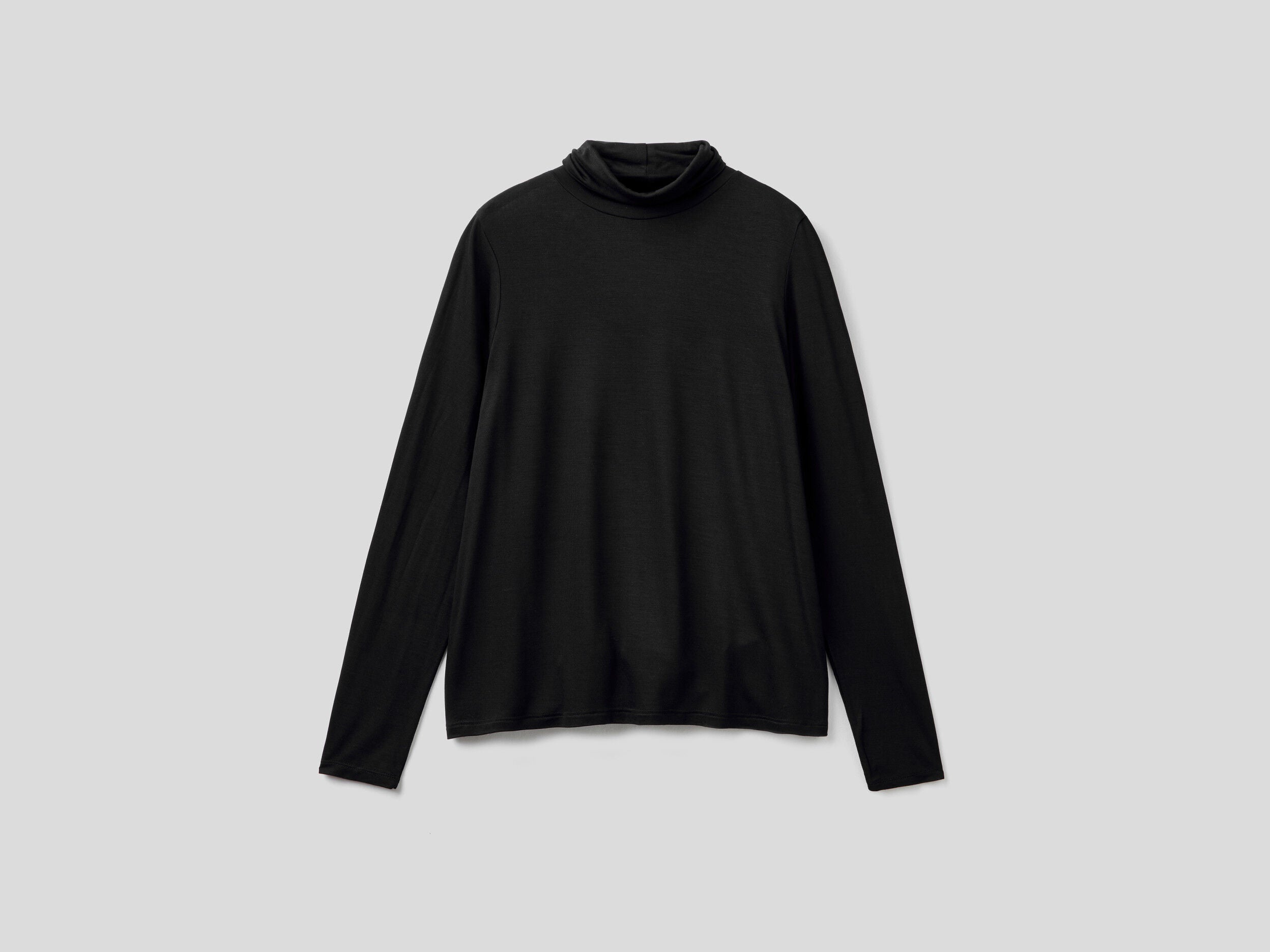 Turtleneck T-Shirt In Sustainable Stretch Viscose