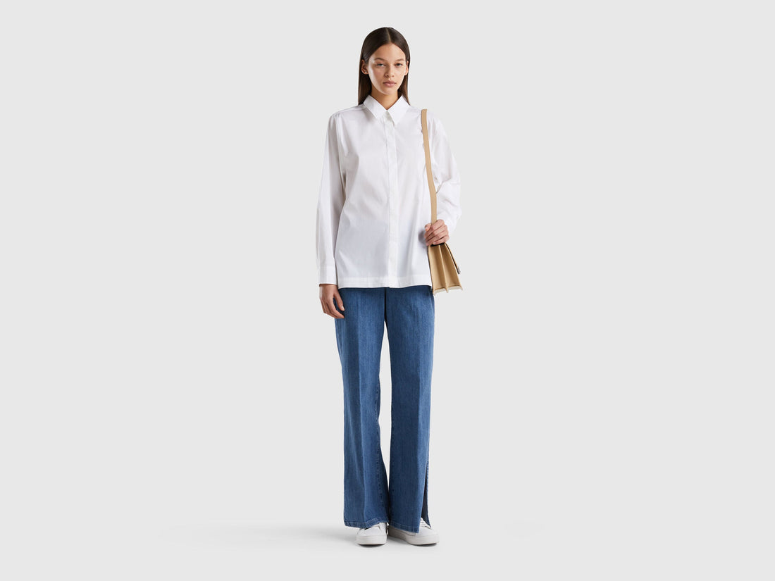 Flared Jeans With Slits