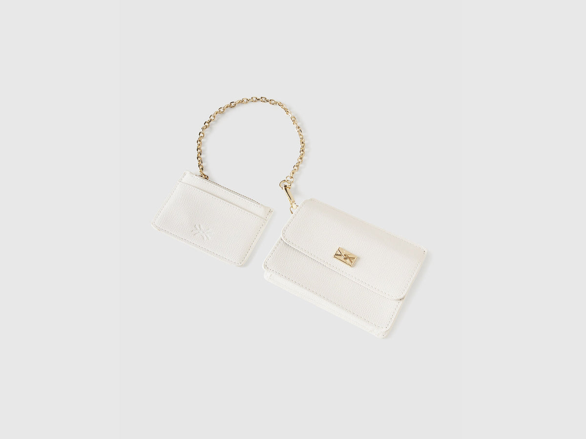 Wallet And Card Holder In Imitation Leather