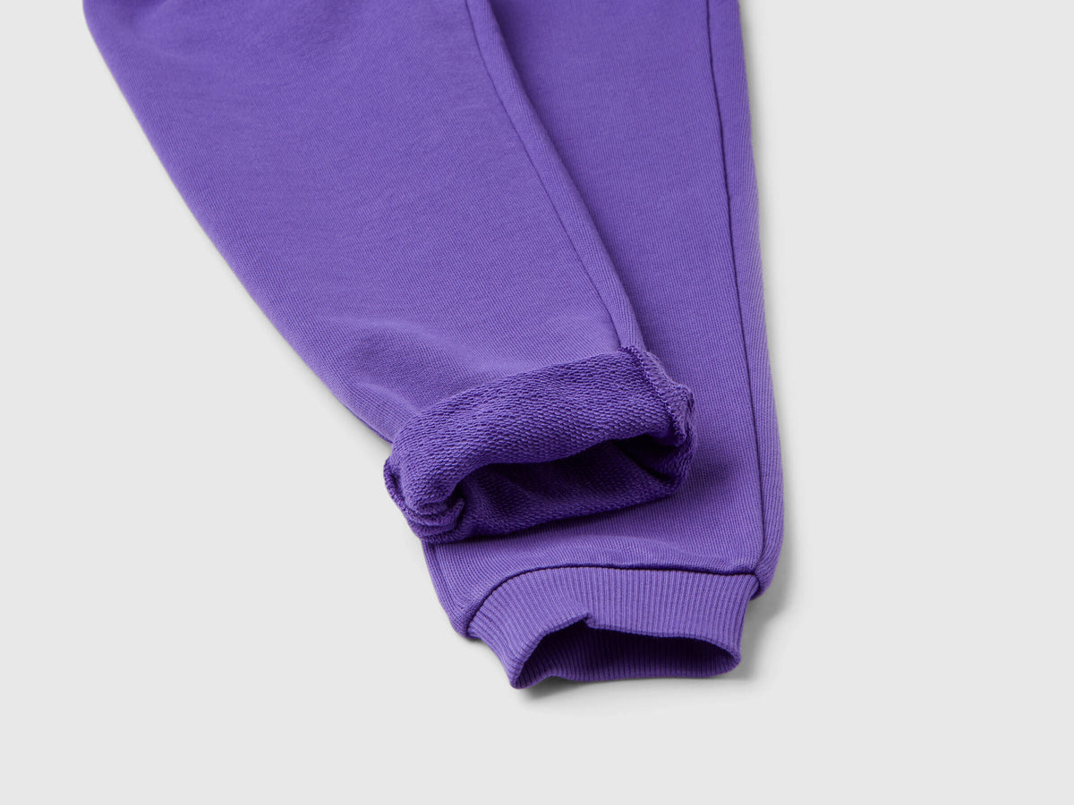 100% Cotton Sweatshirt Tracksuit With Logo _05