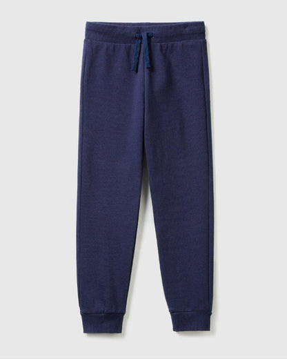 100% Cotton Color-Block Sweatshirt Tracksuit With Logo _06