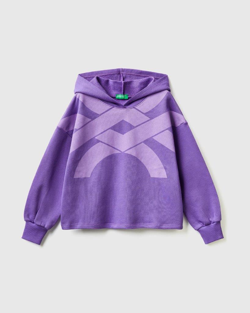 100% Cotton Oversized Hoodie Tracksuit With Logo_02