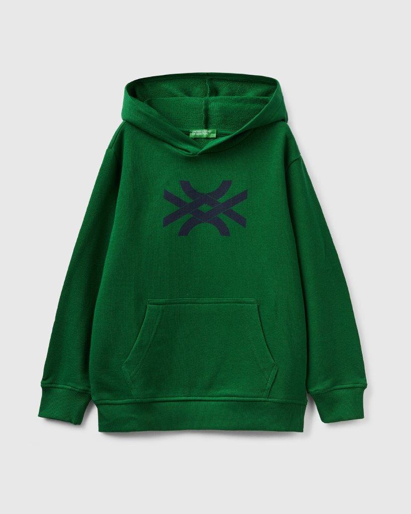 100% Cotton Hoodie Tracksuit With Logo_02