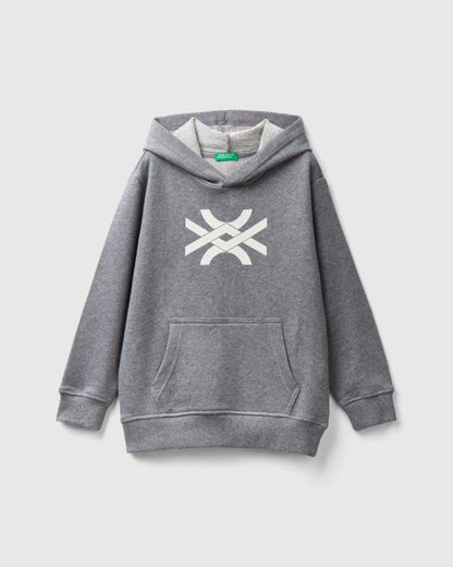 100% Cotton Hoodie Tracksuit With Logo_02