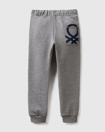 100% Cotton Hoodie Tracksuit With Logo_05
